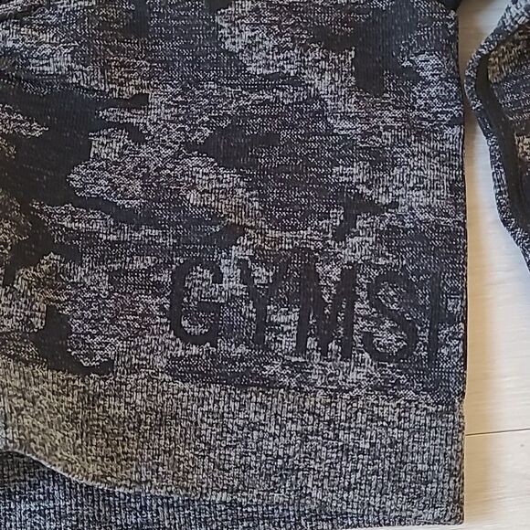 Gymshark Adapt Camouflage Seamless Scrunch  Crop Top Sz S Grey New without pkg - Picture 5 of 8